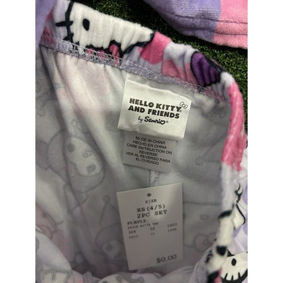 Hello Kitty and Kuromi Girls Character Graphic Pajama Set Size Size XS - Picture 5 of 5